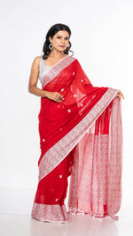 Load image into Gallery viewer, Cotton Khadi saree