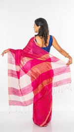 Load image into Gallery viewer, Matka silk saree
