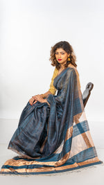 Load image into Gallery viewer, Matka silk saree